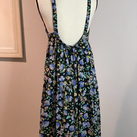 MOON RIVER Woven Printed Dress With Tied Straps Size M - Picture 8 of 11
